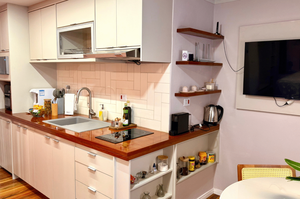 cozinha de airbnb