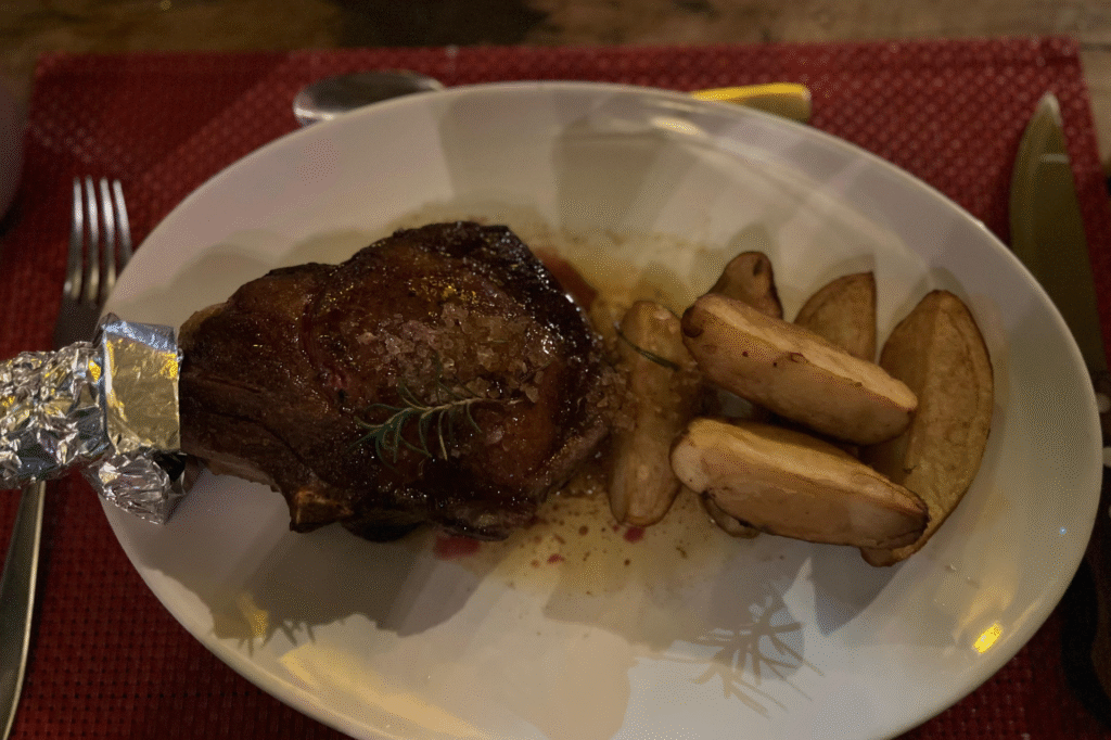 prato de prime rib com batata