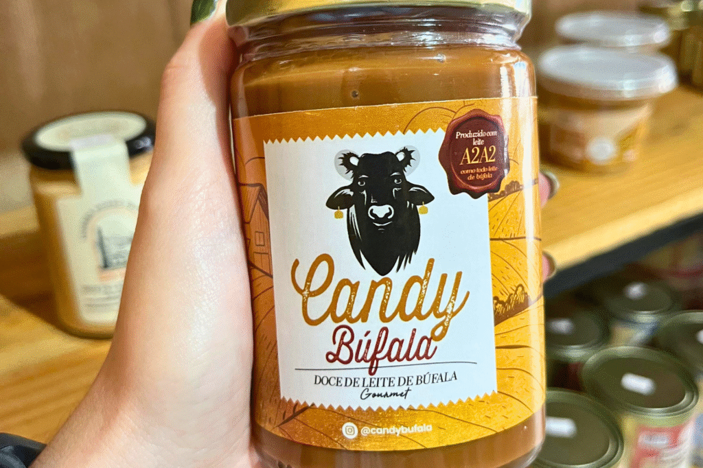 Pode de doce de leite de búfala