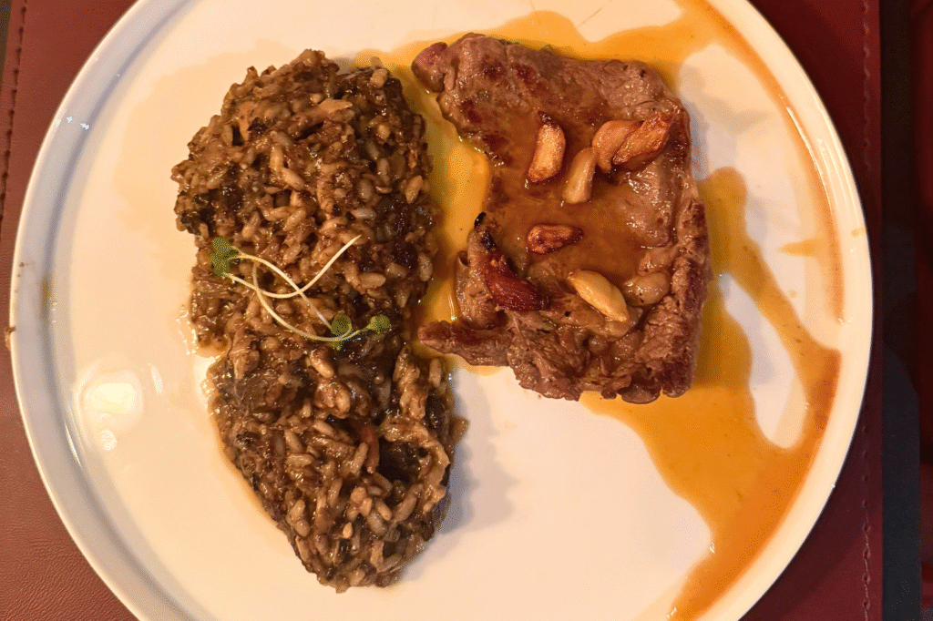 Risoto de funghi trufado com Ancho
